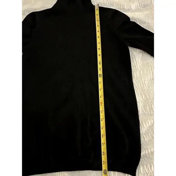 Chico's Lurex Black Shimmer Turtleneck Size 0 - Picture 9 of 12